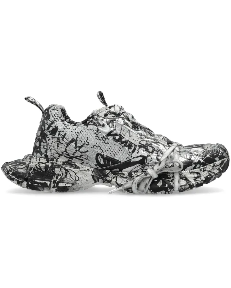 Balenciaga 3XL Extreme Graffiti Sneakers - Weiß Weiß
