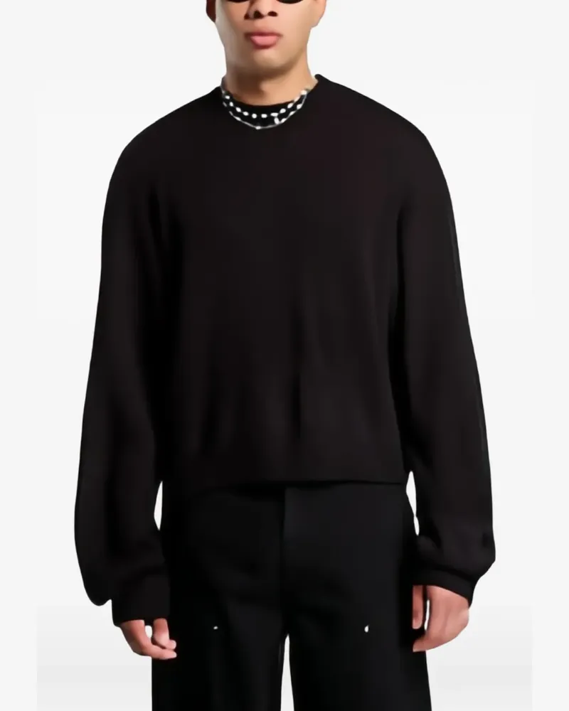 Heliot Emil Uniform knit sweater - Schwarz Schwarz