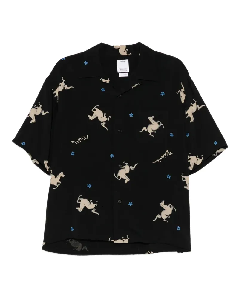 Visvim Crosby Hemd - Schwarz Schwarz