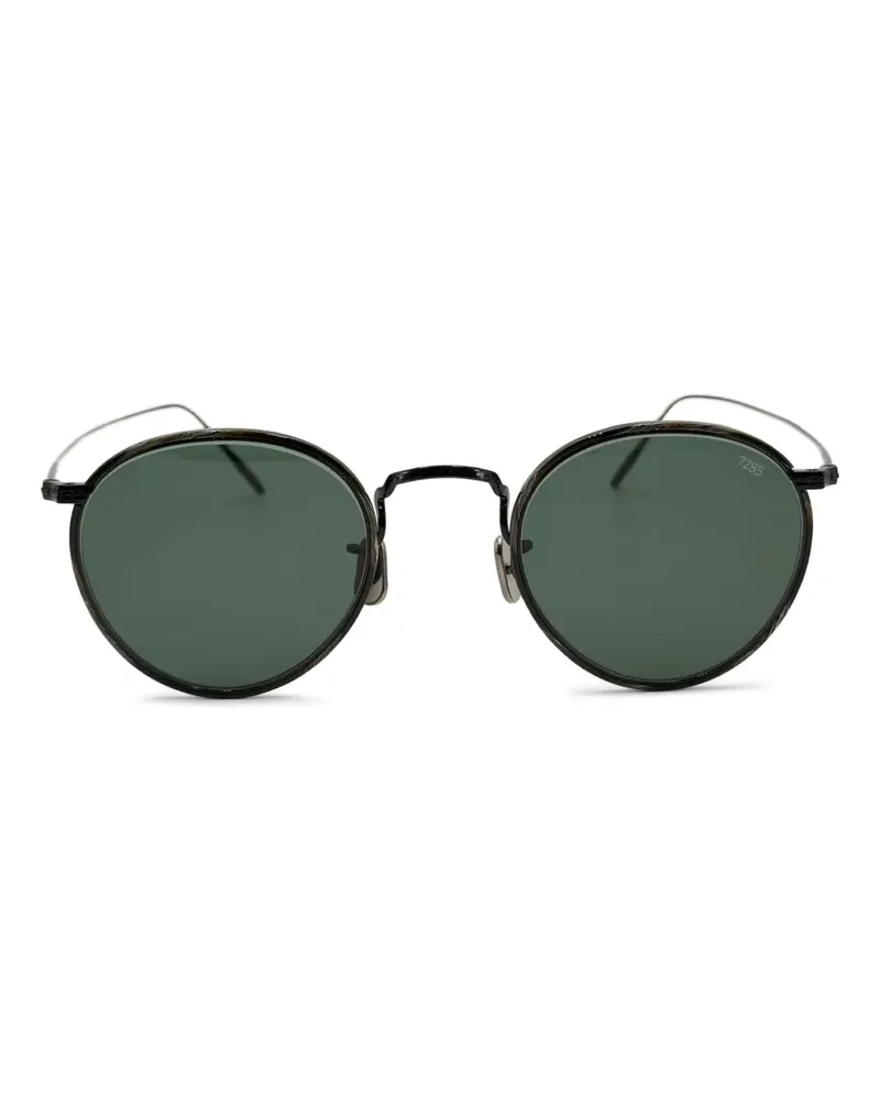 EYEVAN 7285 Sonnenbrille mit rundem Gestell - Schwarz Schwarz