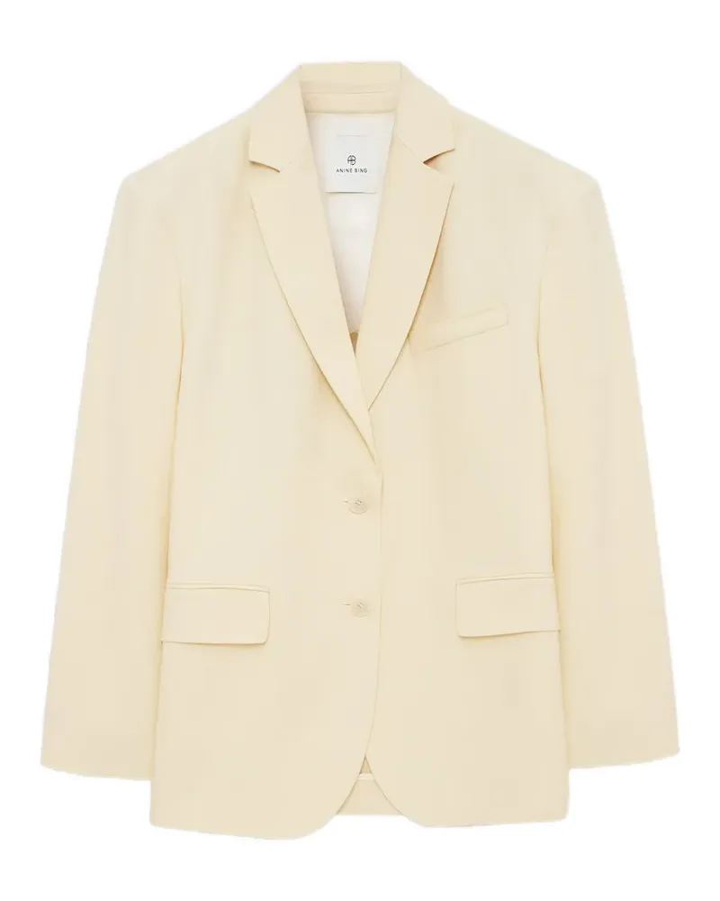 Anine Bing Karierter Quinn Blazer - Gelb Gelb