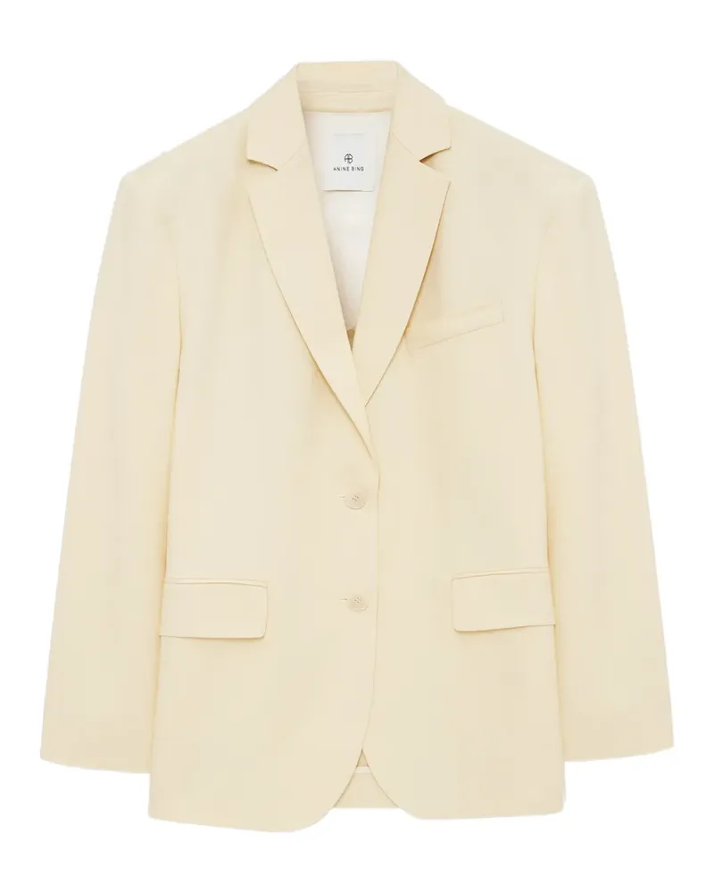 Anine Bing Quinn single-breasted blazer - Gelb Gelb