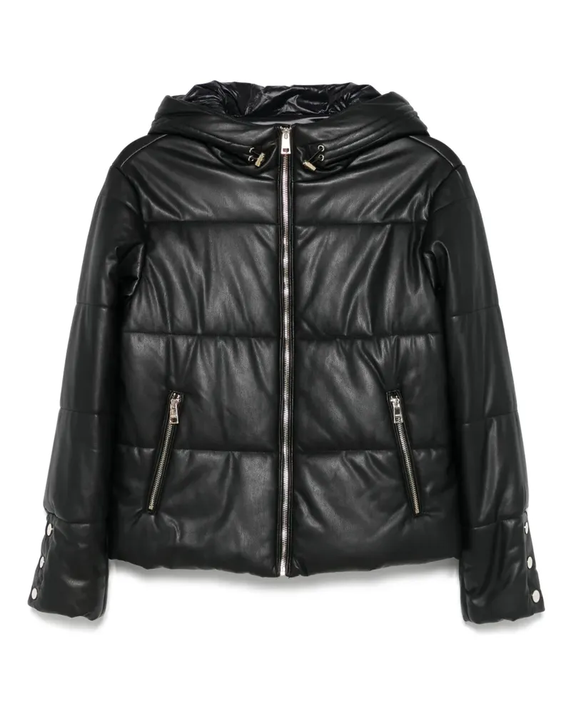 Liu Jo Gefütterte Kapuzenjacke - Schwarz Schwarz