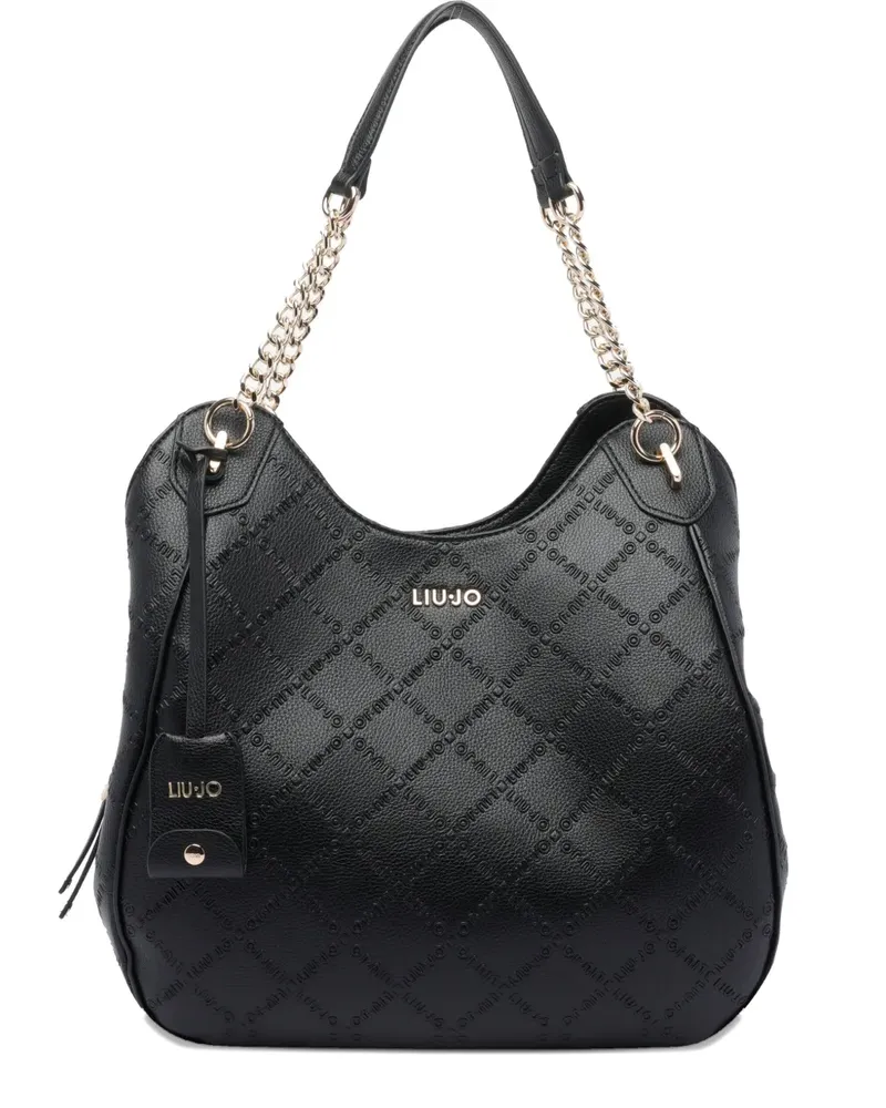 Liu Jo Schultertasche mit Kettenriemen - Schwarz Schwarz