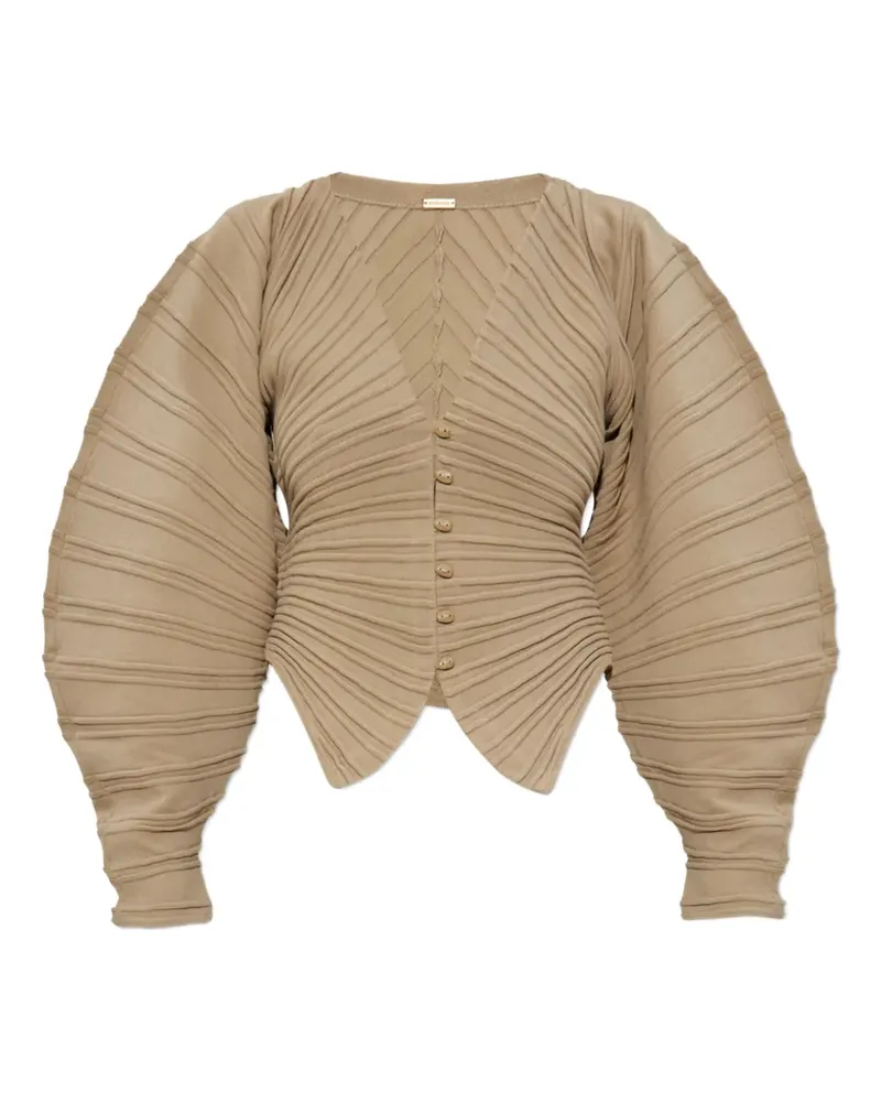Cult Gaia Cardigan mit Ballonärmeln - Nude Nude