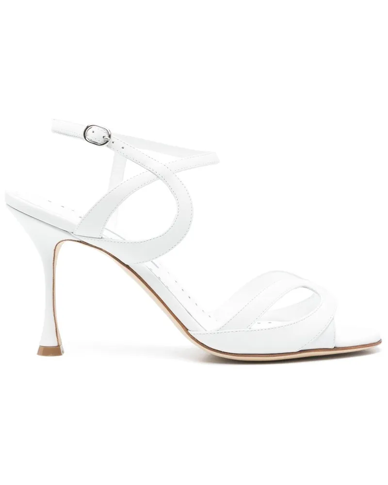 Manolo Blahnik Elfajrsan Sandalen 100mm - Weiß Weiß