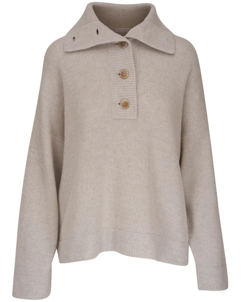 Brunello Cucinelli Pullover aus Kaschmir - Nude Nude