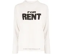Pullover mit "For Rent"-Print