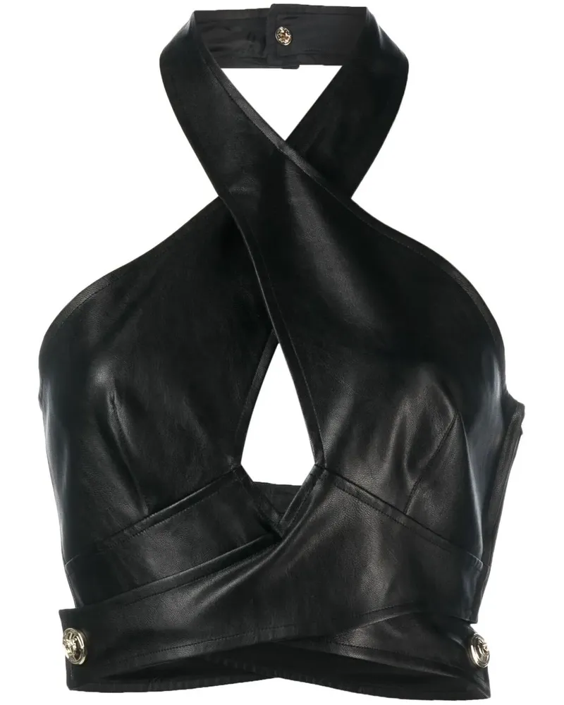 Pinko Neckholder-Top - Schwarz Schwarz