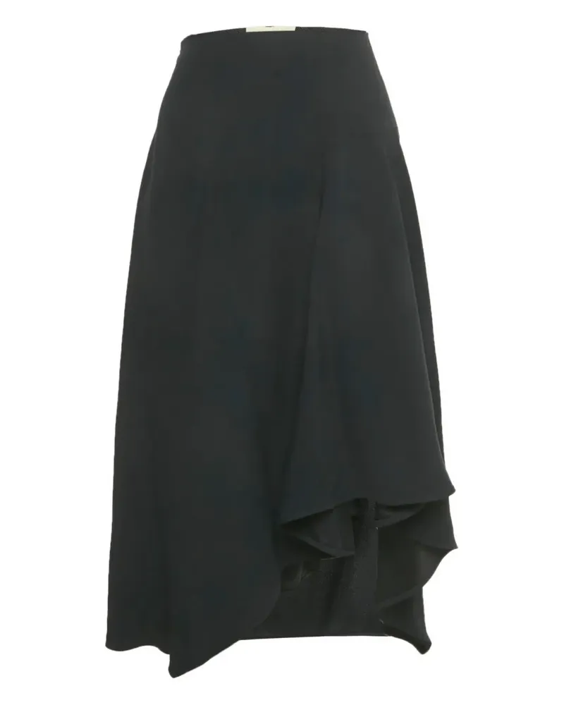 Vanessa Bruno asymmetric midi skirt - Schwarz Schwarz