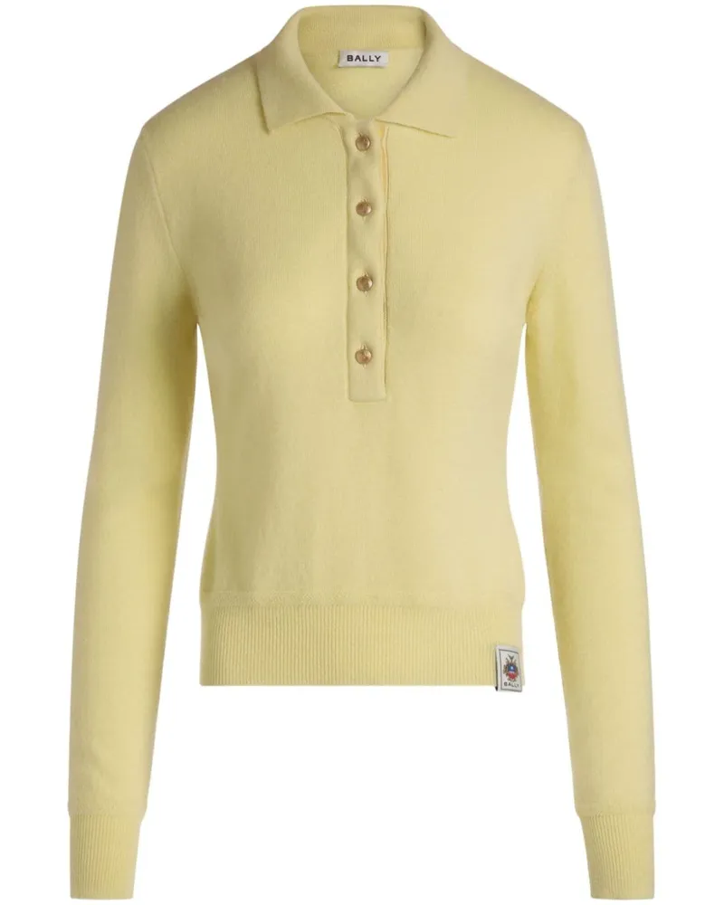 Bally Poloshirt aus Kaschmir - Gelb Gelb