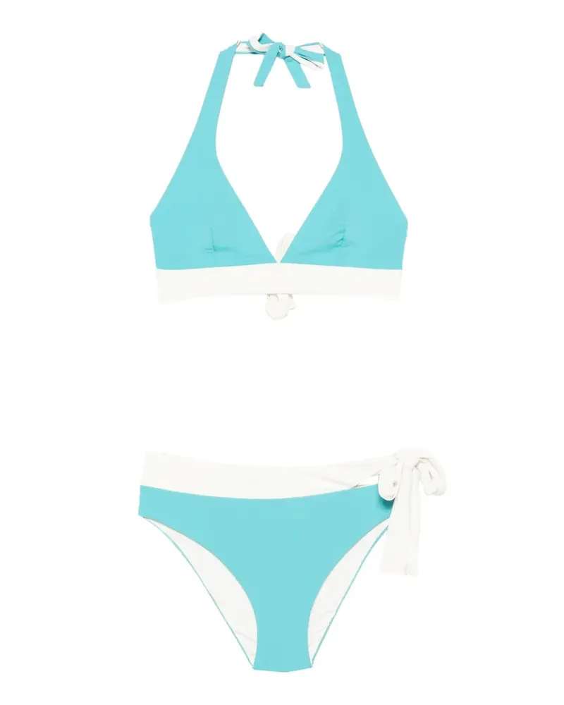 FISICO-Cristina Ferrari halterneck tie-fastening bikini - Blau Blau