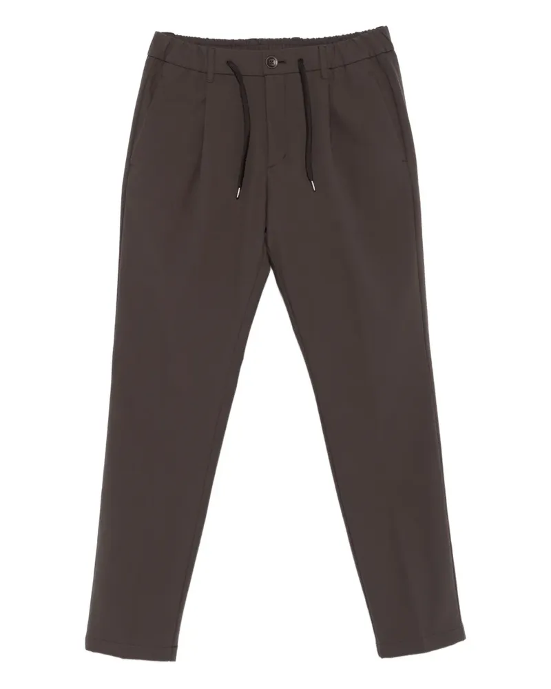 Herno pleated drawstring trousers - Braun Braun