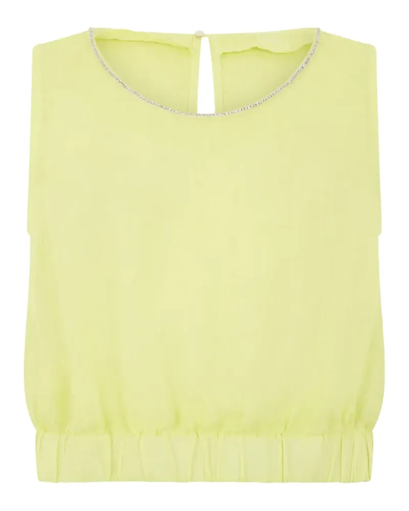 120% Lino linen top - Gelb Gelb