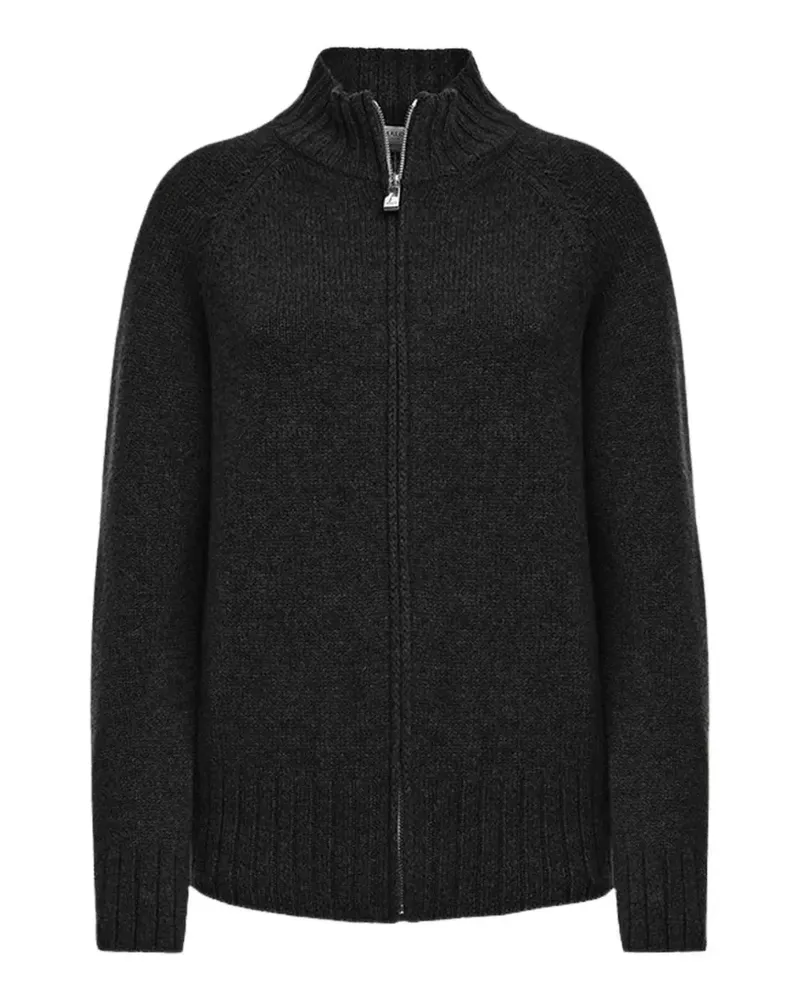 Malo zip-up cashmere cardigan - Schwarz Schwarz