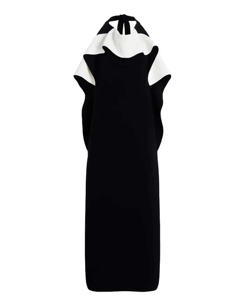 Proenza Schouler Gerüschtes Sanna Midikleid - Schwarz Schwarz