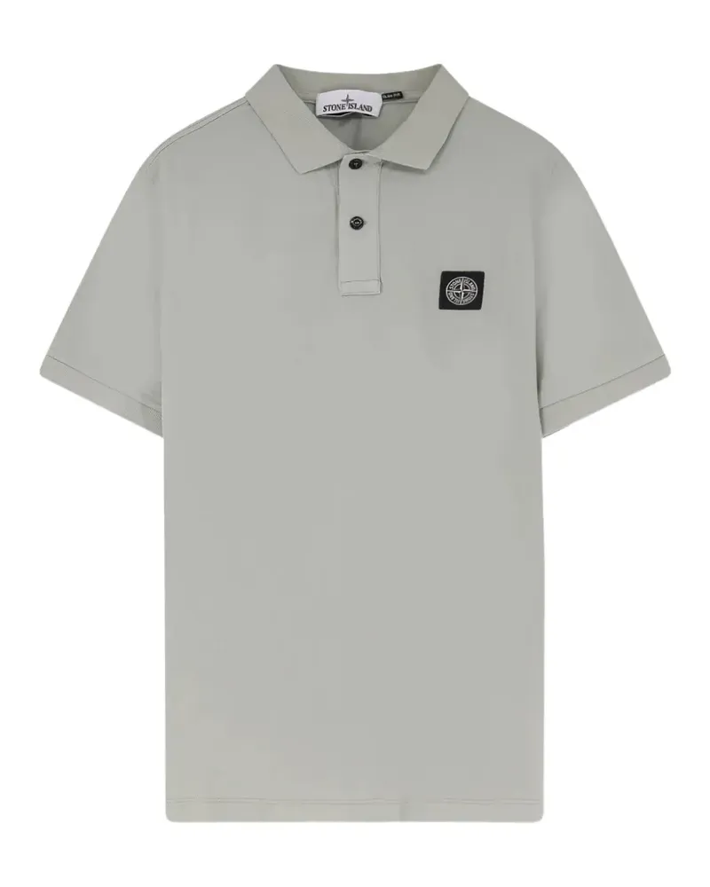Stone Island Poloshirt mit Logo-Patch - Grün Grün