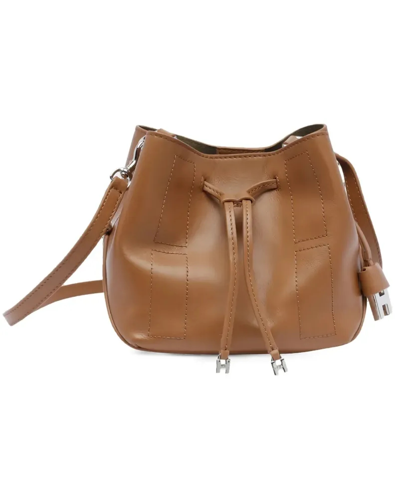 Hogan Mini Hocket Schultertasche mit Kordelzug - Braun Braun