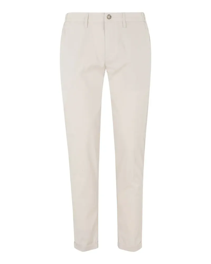 Re-HasH slim-fit cotton trousers - Nude Nude