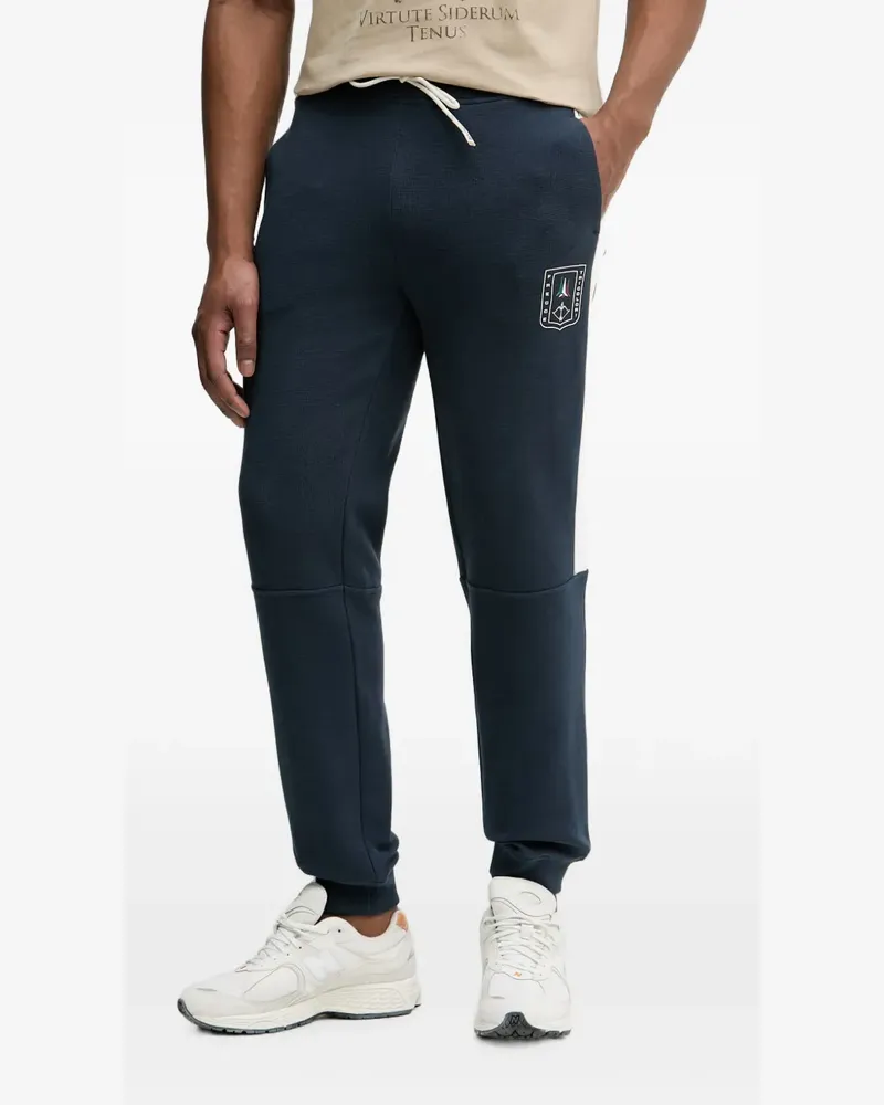 Aeronautica Militare logo-patch track pants - Blau Blau