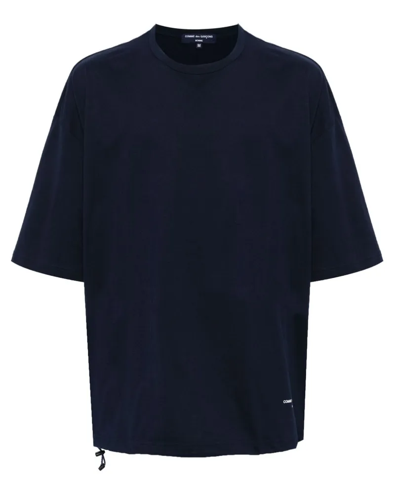 Comme des Garçons T-Shirt mit Logo Blau