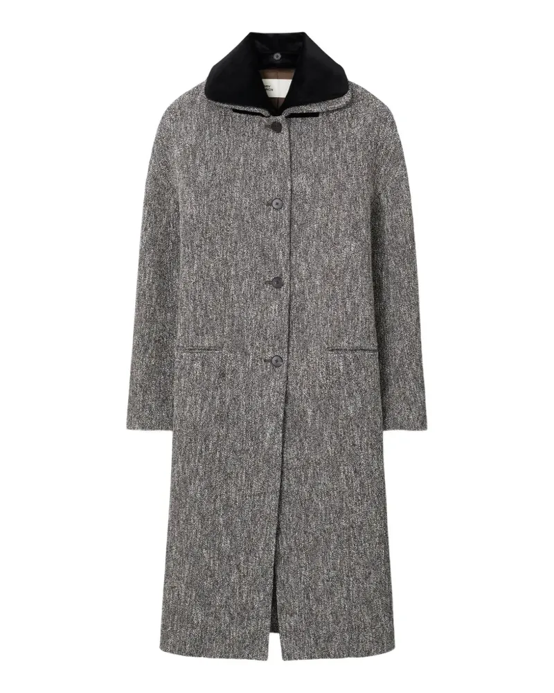 Tory Burch Bouclé-Mantel aus Wolle - Grau Grau