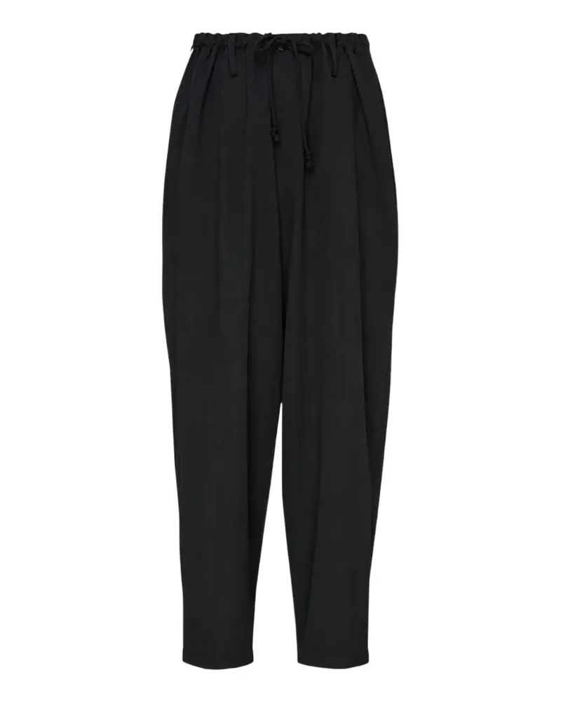 Yohji Yamamoto New Standard drawstring-waist trousers - Schwarz Schwarz