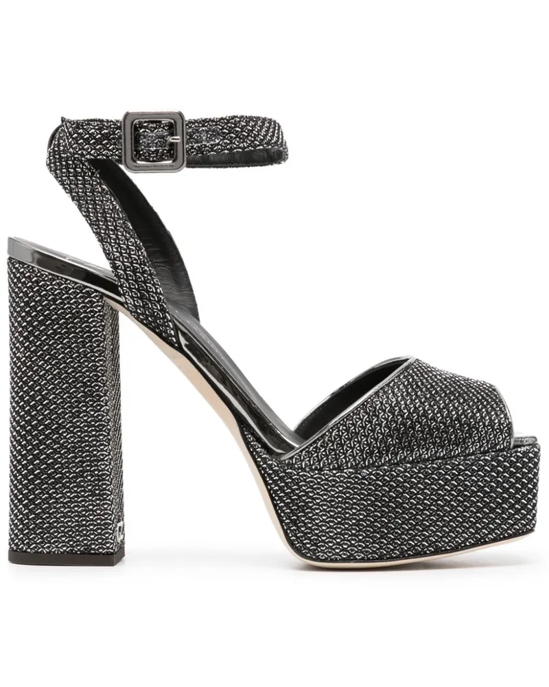 Giuseppe Zanotti Sandalen mit Metallic-Finish - Silber Silber