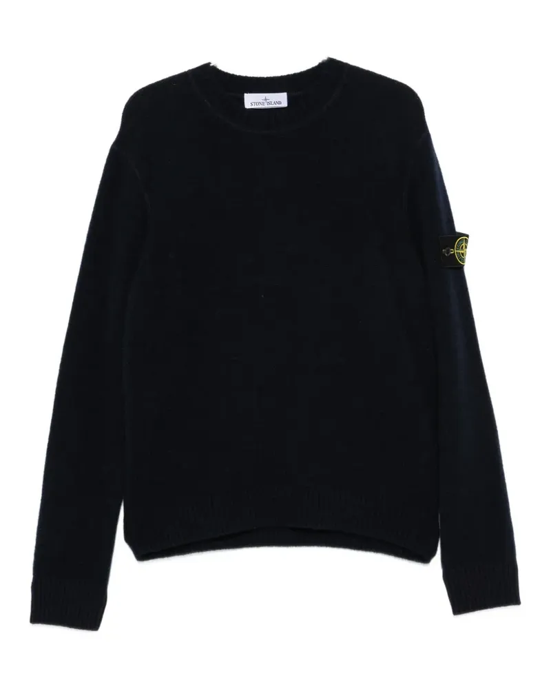 Stone Island logo-patch sweater - Blau Blau
