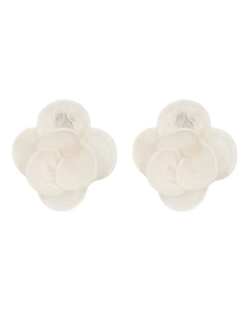 David Koma flower stud earrings - Nude Nude