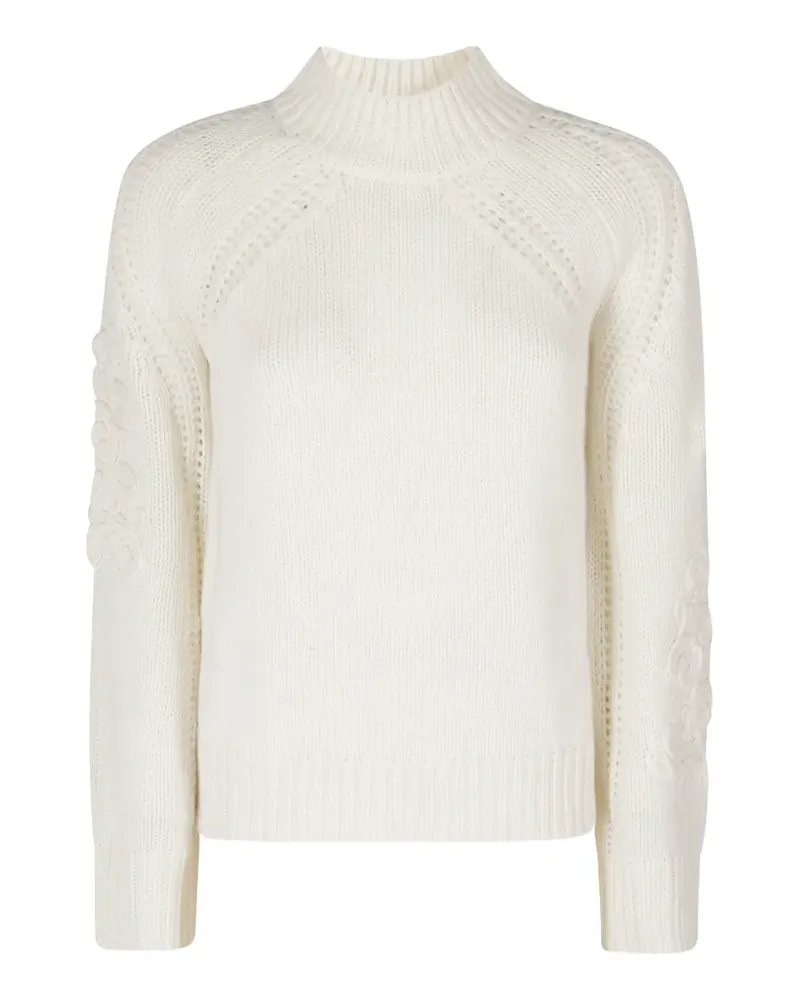 Ermanno Scervino Pullover mit Stickerei und Raglanärmeln - Nude Nude