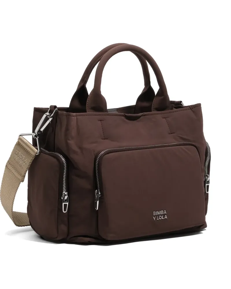 BIMBA Y LOLA Große Pocket Umhängetasche - Braun Braun