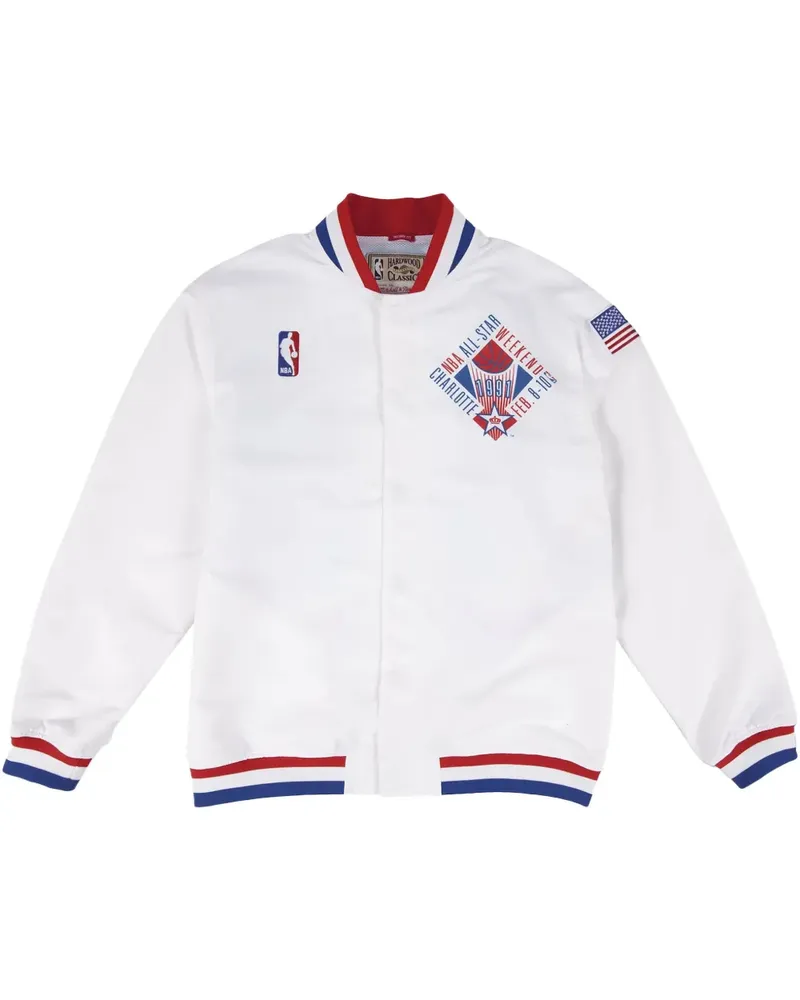 Mitchell & Ness 1991 NBA All-Star Game "Eastern" Warm-Up Jacke - Weiß Weiß