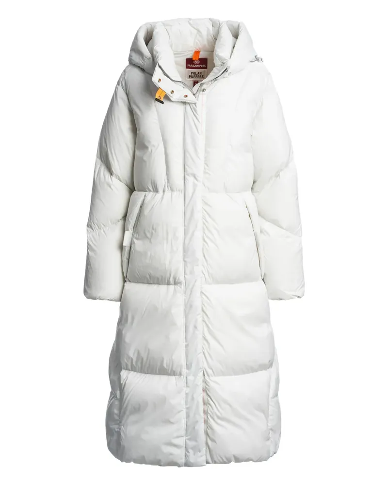 Parajumpers Gefütterter Kapuzenmantel - Weiß Weiß