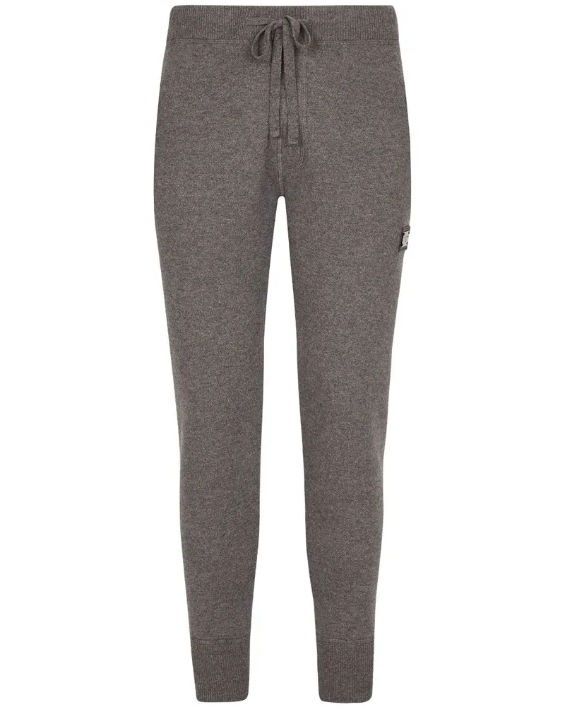 Dolce & Gabbana Jogginghose aus Woll-Kaschmirgemisch - Grau Grau