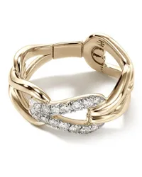 John Hardy 18kt Surf Gelbgoldring mit Diamanten Gold