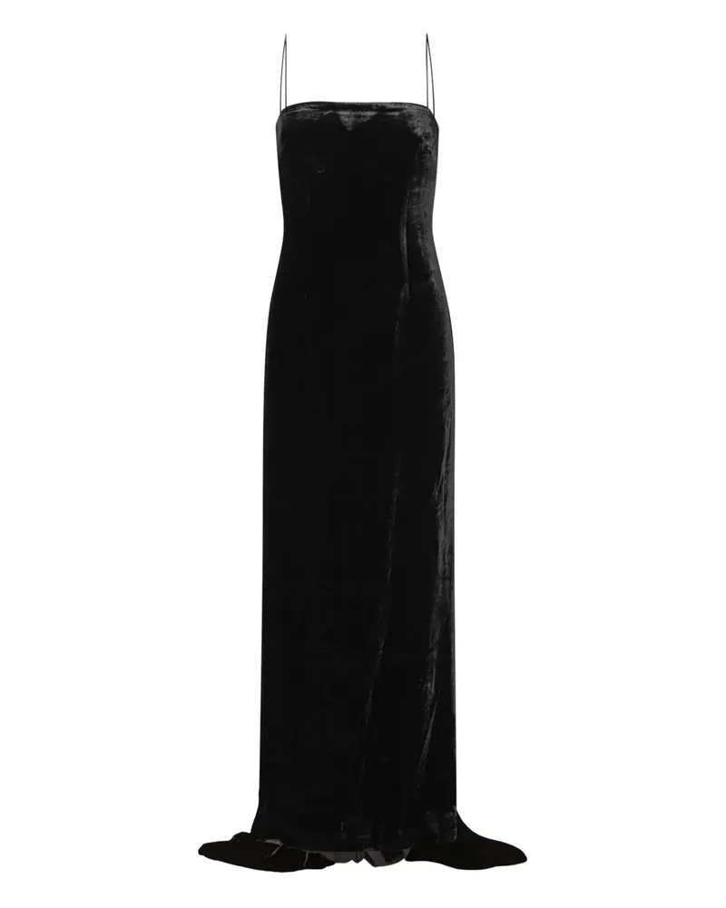 ROTATE Birger Christensen train-detail dress - Schwarz Schwarz