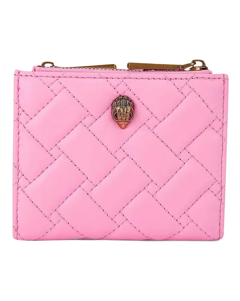 Kurt Geiger Gestepptes Portemonnaie mit Adlerschild - Rosa Rosa