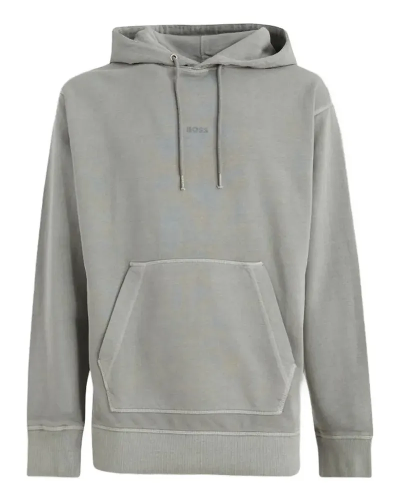 HUGO BOSS Hoodie mit Kängurutasche - Grau Grau