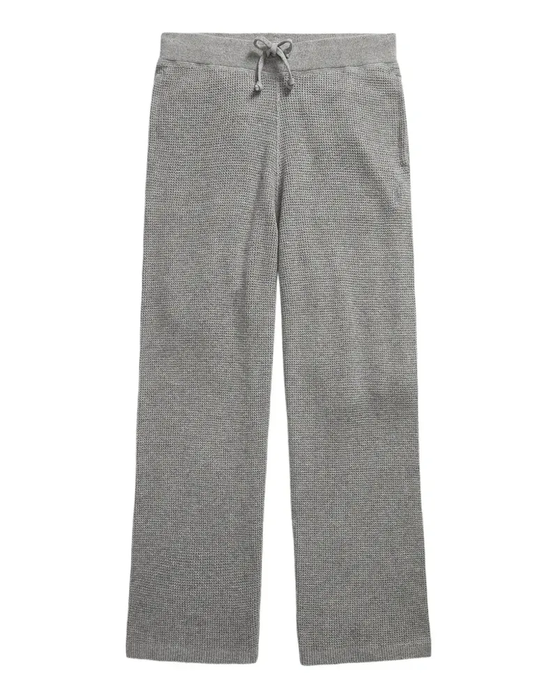 Ralph Lauren Hose mit Kordelzug aus Baumwolle und Waffelstrick - Grau Grau