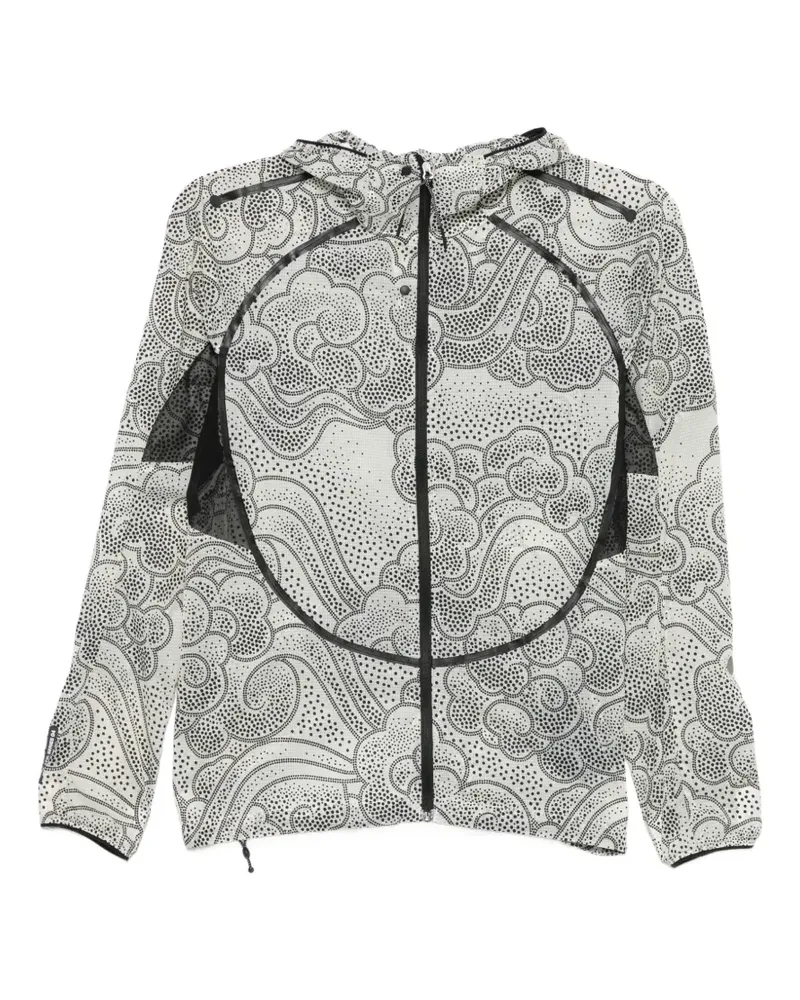 Asics patterned hooded windbreaker - Nude Nude