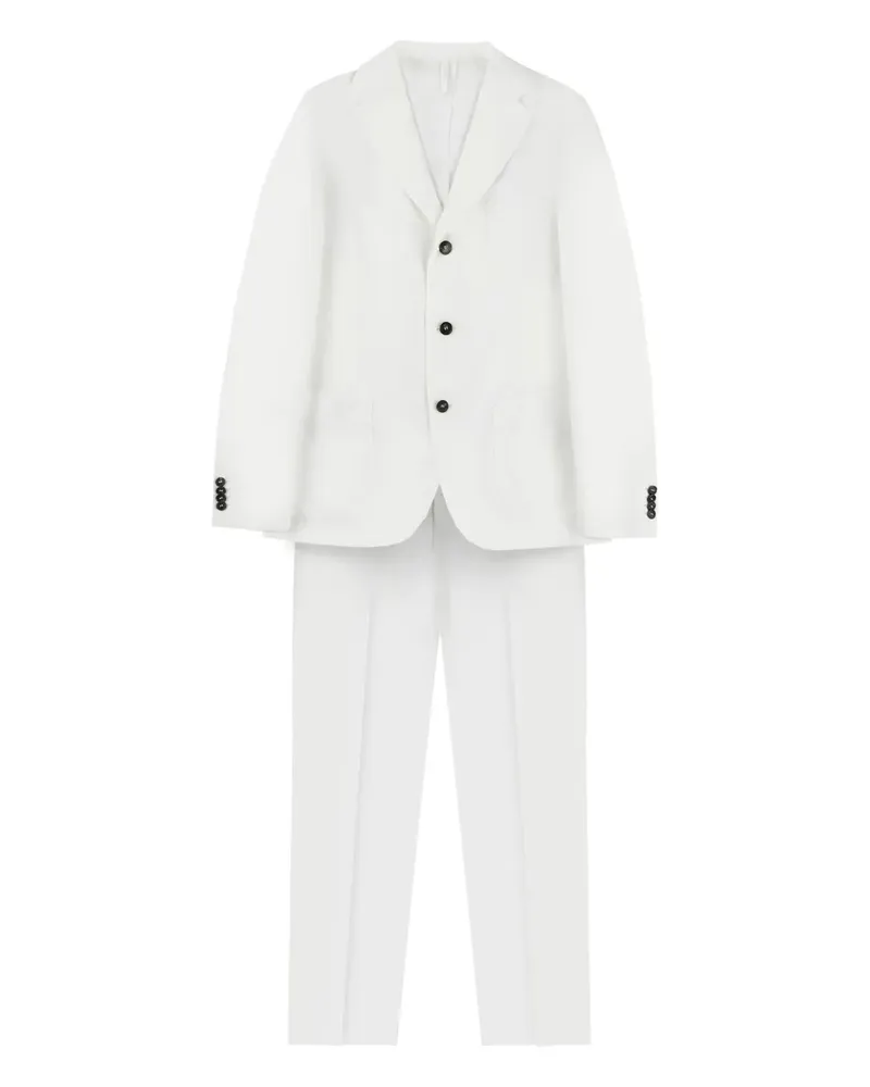 Incotex Einreihiger Chinolino Anzug - Weiß Weiß