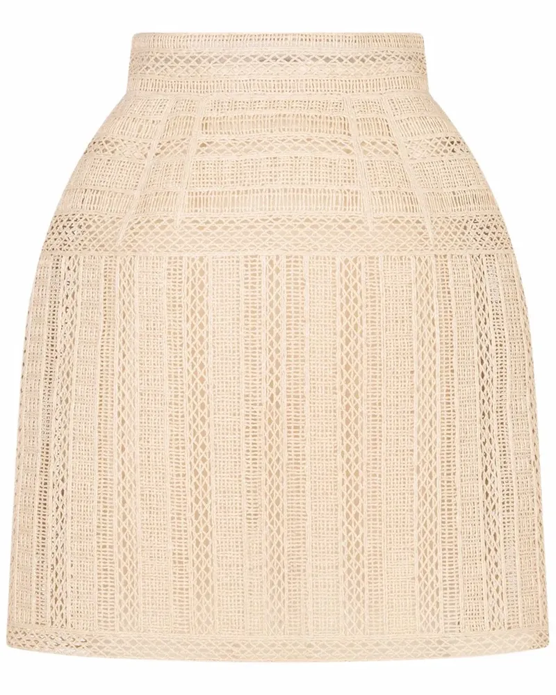 Dolce & Gabbana Gehäkelter Minirock - Nude Nude