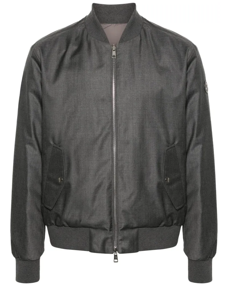 Moncler Aver Bomberjacke aus Schurwolle - Grau Grau