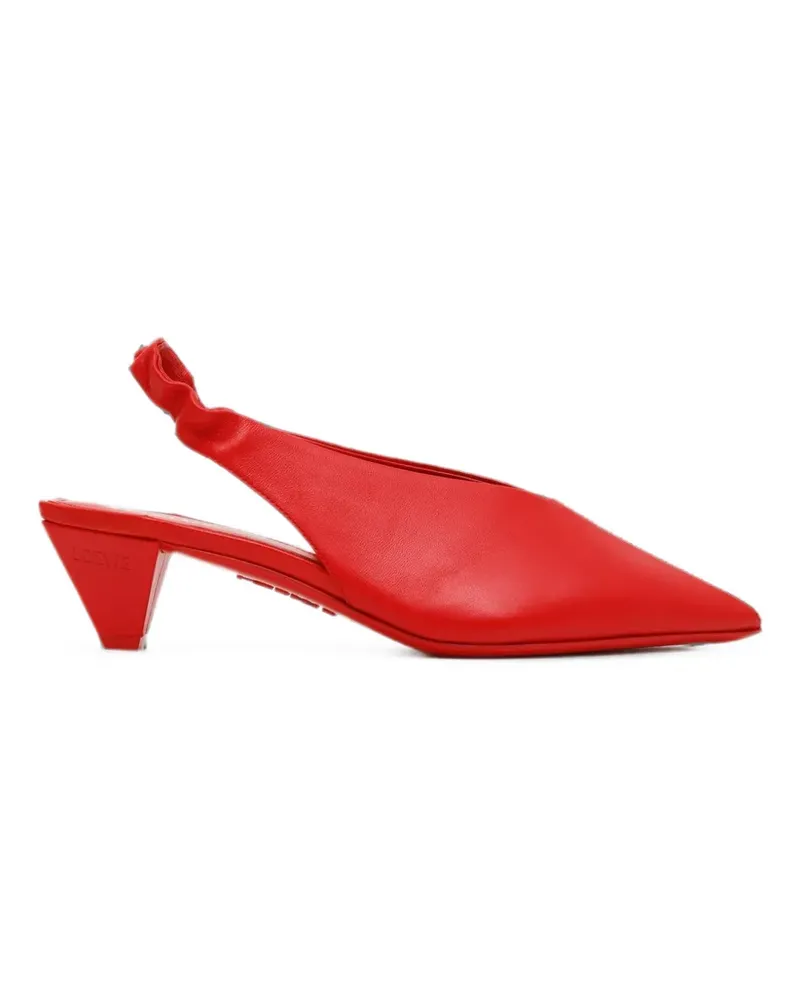 Loewe pointed-toe slingback pumps - Rot Rot