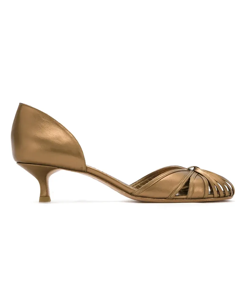 Sarah Chofakian Pumps aus Leder - Metallic Metallic