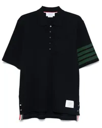 Thom Browne Poloshirt aus Pikee Blau