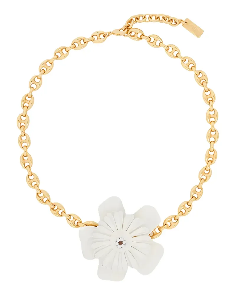 Chloé flower-detail chain necklace - Gold Gold