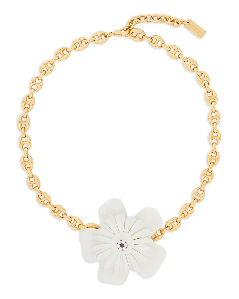 Chloé flower-detail chain necklace - Gold Gold