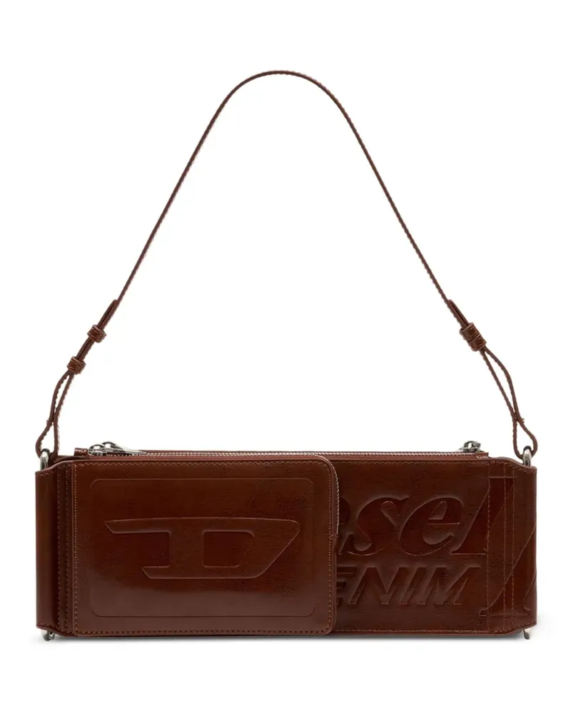 Diesel Flag-D Schultertasche - Braun Braun